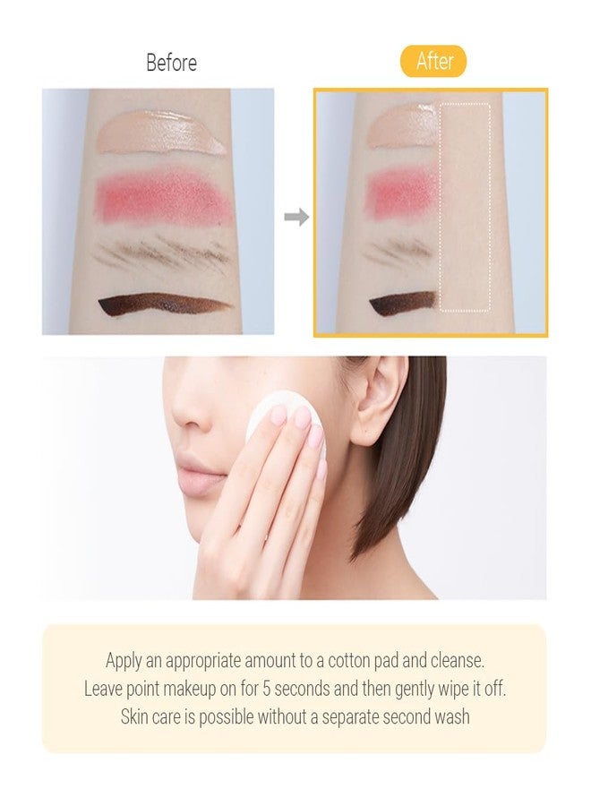 tenzero Green Tangerine Vita C Cleansing Water 16.7 fl.oz (500ml), Hydrating & Brightening, Facial Water Cleansing & Makeup Removal, No Rinse Needed, For All Skin Types, Korean Makeup Remover - Image 4